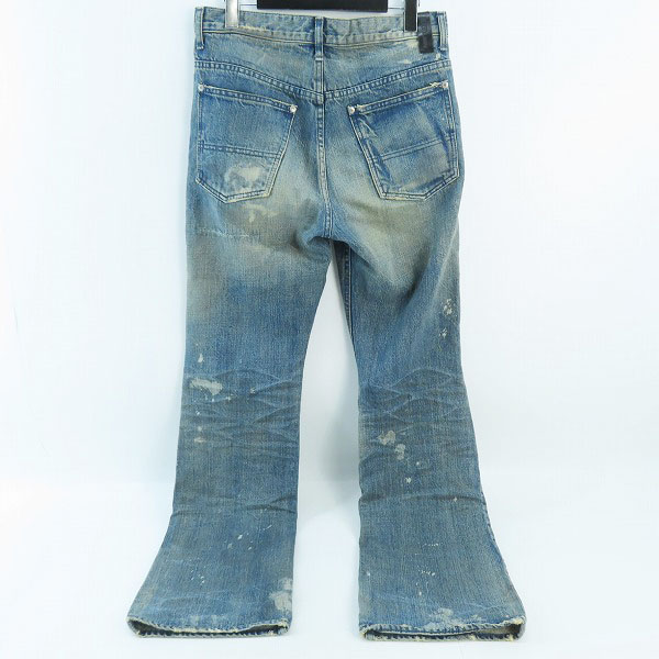 実際に弊社で買取させて頂いたISAMU KATAYAMA BACKLASH/バックラッシュ クラッシュデニムブーツカット 1308-03 M の画像 1枚目