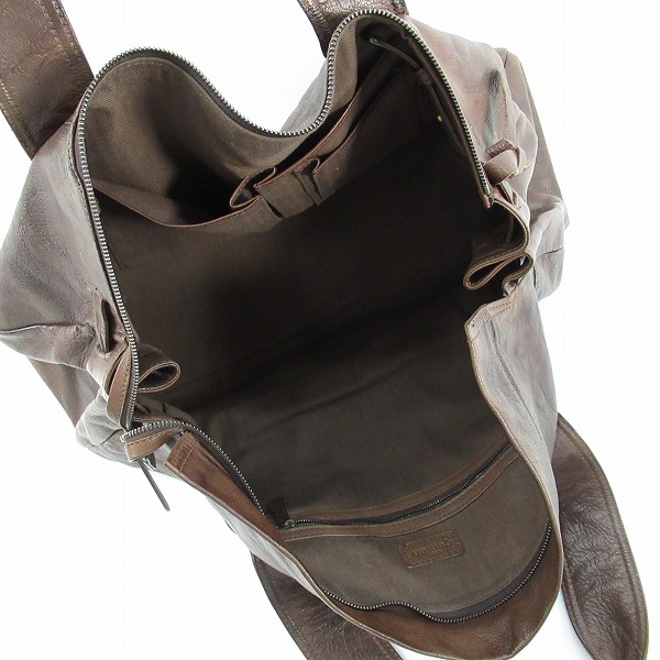 実際に弊社で買取させて頂いたGENTEN/ゲンテン レザー ハンドバッグ/トートバッグの画像 3枚目