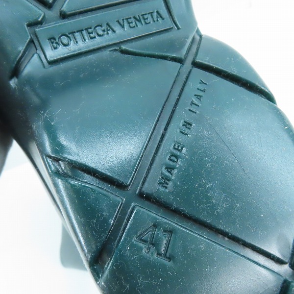 実際に弊社で買取させて頂いたBOTTEGA VENETA/ボッテガヴェネタ パドル ロングブーツ ダークグリーン/41の画像 6枚目