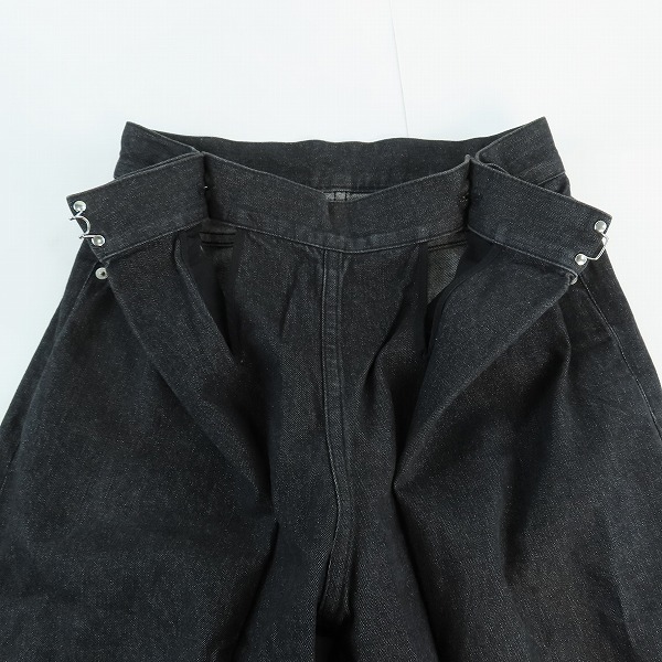 実際に弊社で買取させて頂いたJOHN LAWRENCE SULLIVAN/ジョンローレンスサリバン ワイド デニムパンツ Rigid Denim Wide Pants/JLSW-15/Mの画像 2枚目