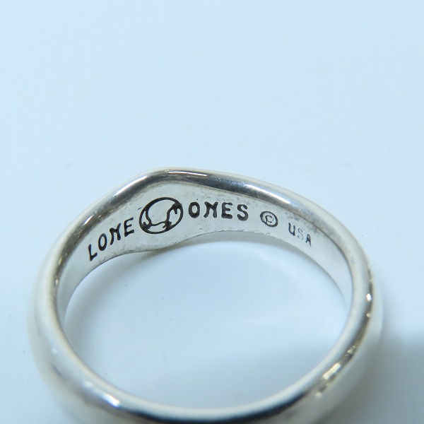 実際に弊社で買取させて頂いた【ギャラ付】LONE ONES/ロンワンズ MINI SILK RING/ミニ シルクリング シルバー 13号の画像 6枚目