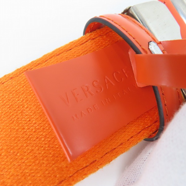 実際に弊社で買取させて頂いたGIANNI VERSACE/ヴェルサーチ バックル付きベルト ブラック 95/38の画像 5枚目