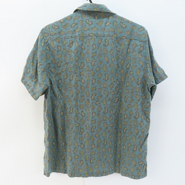 実際に弊社で買取させて頂いたWACKO MARIA/ワコマリア  ペイズリー柄 シャツ ブルー/Mの画像 1枚目