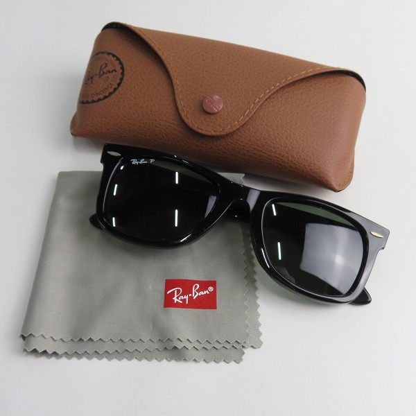 実際に弊社で買取させて頂いたRayBan/レイバン WAYFARER サングラス 偏光レンズ RB 2140-F 901/58の画像 9枚目
