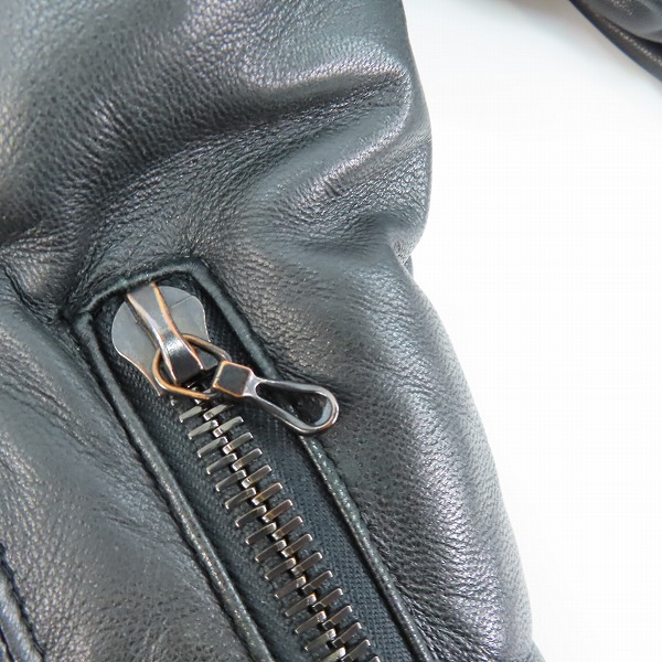 実際に弊社で買取させて頂いたSHELLAC/シェラック 羊革/レザー ダウンジャケット 35006/48の画像 8枚目