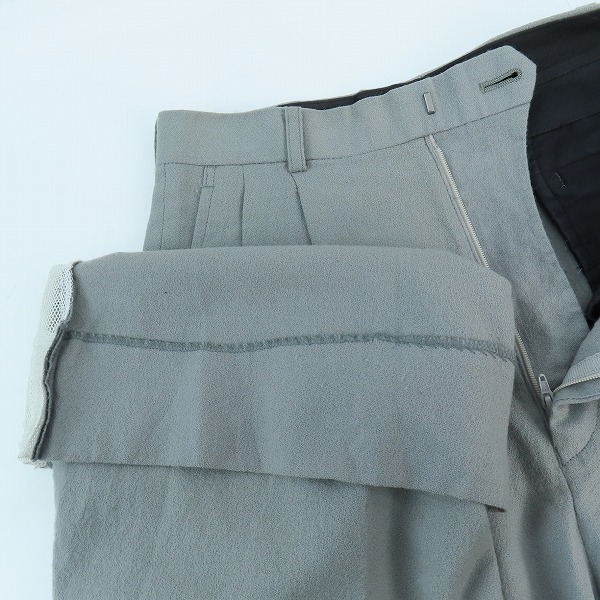 実際に弊社で買取させて頂いたJOHN LAWRENCE SULLIVAN/ジョンローレンスサリバン サイドメッシュ切替/2タックトラウザーパンツ PT16-02-44/6の画像 2枚目