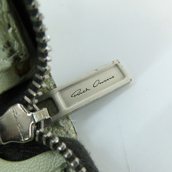 実際に弊社で買取させて頂いたRick Owens/リックオウエンス Python Leather/パイソンレザー ラウンドジップ長財布の画像 6枚目