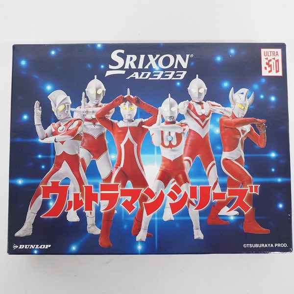 実際に弊社で買取させて頂いた【未使用/オウンネーム】DUNLOP/ダンロップ SRIXON/スリクソン AD333 ゴルフボール ウルトラマン ホワイト 1ダースの画像 2枚目