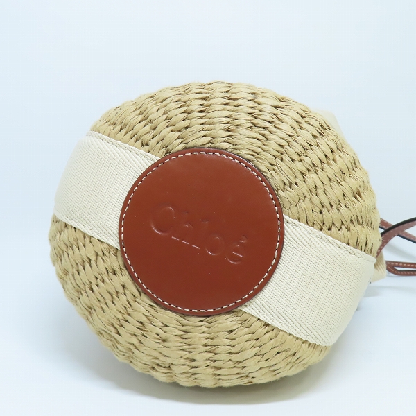 実際に弊社で買取させて頂いたChloe/クロエ ×Mifuko/ミフコ WODDY スモールバスケット ショルダーバッグの画像 2枚目