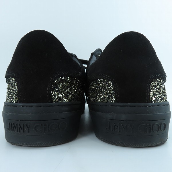 実際に弊社で買取させて頂いたJIMMY CHOO/ジミー チュウ グリッター ラメ ローカットスニーカー/42の画像 1枚目