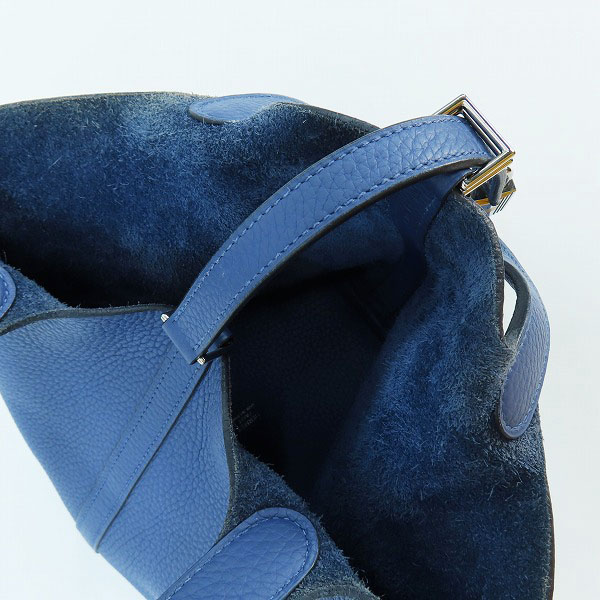 実際に弊社で買取させて頂いたHermès/エルメス トリヨンクレマンス ブルージーン ピコタンロックPMの画像 7枚目