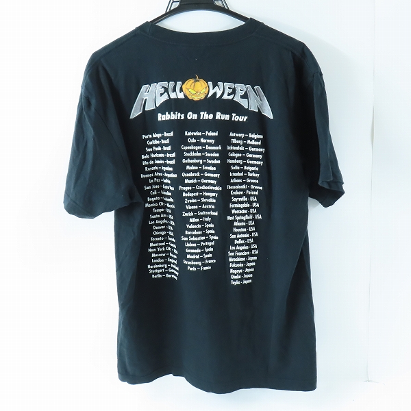 実際に弊社で買取させて頂いたSHOOT製 HELLOWEEN/ハロウィン rabbits on the run tour バンドTシャツ/Lの画像 1枚目