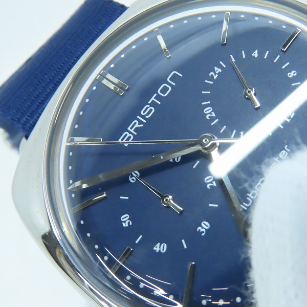 実際に弊社で買取させて頂いたBRISTON/ブリストン Clubmaster Vintage/クラブマスターヴィンテージ ブルー クオーツ 17140.PS.V.15.LFNB【動作未確認】の画像 4枚目