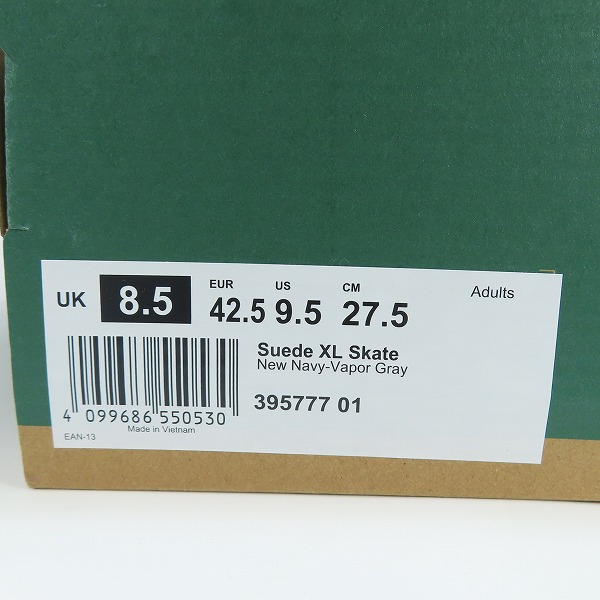 実際に弊社で買取させて頂いたPuma/プーマ Suede XL Skate スウェードレザースニーカー 395777-01/27.5の画像 8枚目