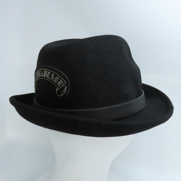 実際に弊社で買取させて頂いたRoen/ロエン×semantic design/セマンティックデザイン スカル ワッペン ハット/帽子の画像 3枚目