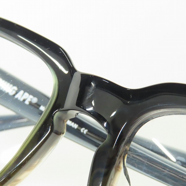 実際に弊社で買取させて頂いたA BATHING APE/アベイシングエイプ メガネフレーム/アイウェア BA13001の画像 7枚目