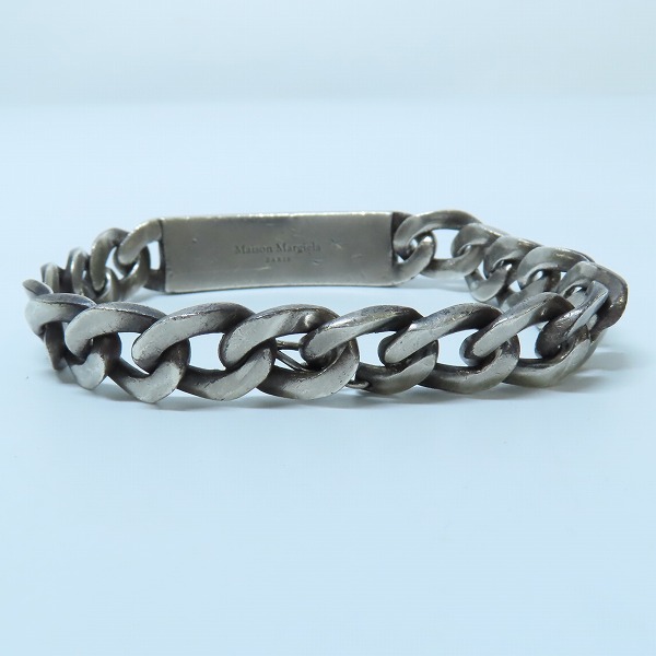 実際に弊社で買取させて頂いたMartin Margiela/マルタンマルジェラ IDブレスレット シルバー SI8UY0004の画像 3枚目