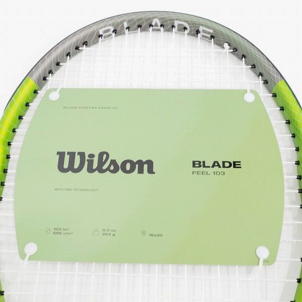 実際に弊社で買取させて頂いた【未使用】Wilson/ウィルソン BLADE FEEL 103/ブレードフィール 103 硬式 テニスラケット　の画像 2枚目