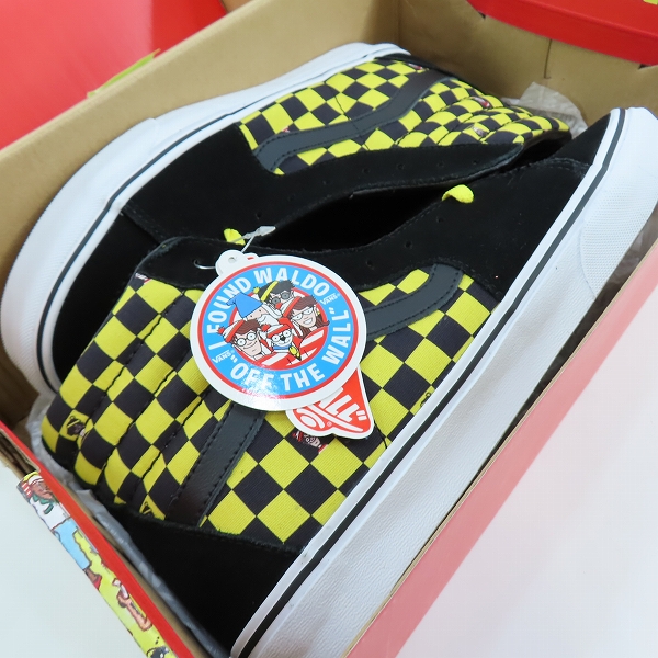 実際に弊社で買取させて頂いた【未使用】VANS/バンズ×ウォーリーを探せ Sk8-Hi/スケートハイ Where's Waldo? Odllaw/スニーカー VN0A32QG4UE/28.5の画像 8枚目
