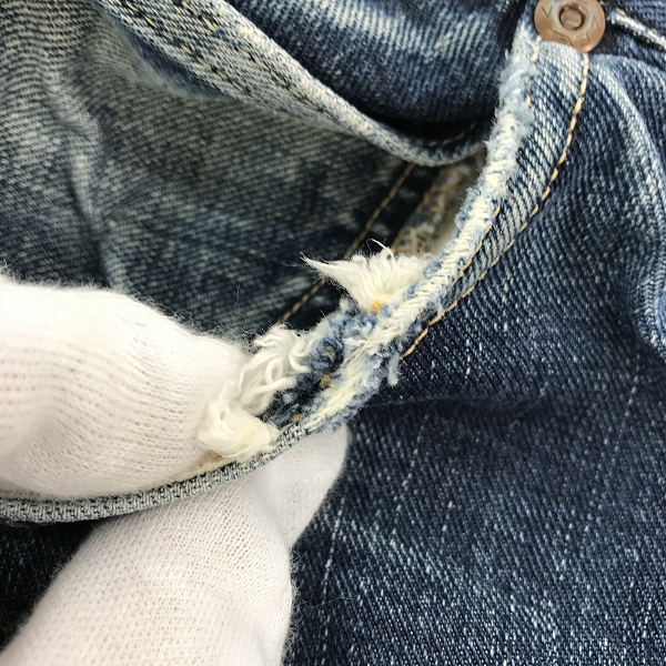 実際に弊社で買取させて頂いたLEE×THE REAL McCOY'S/リー×リアルマッコイズ センター赤タグ デニムパンツ Lot:101-B 97111-89/34×34の画像 6枚目