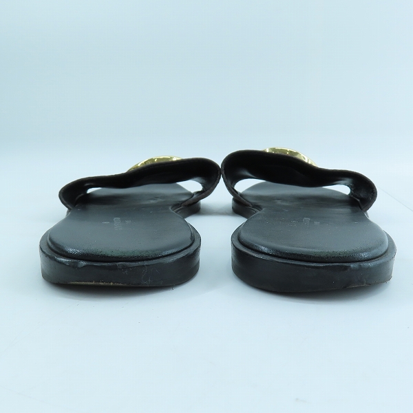 実際に弊社で買取させて頂いたLOUIS VUITTON/ルイ・ヴィトン ロックイットライン レザー モノグラム LVサークル サンダル 37.5の画像 1枚目