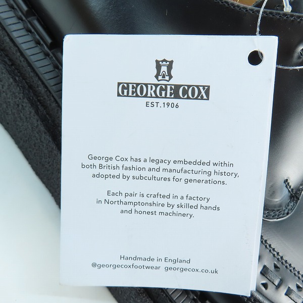 実際に弊社で買取させて頂いた【未使用】Sacai×George Cox/サカイ×ジョージコックス Double Sole Gibson ダブルソール ギブソン 21-02648M/9の画像 7枚目