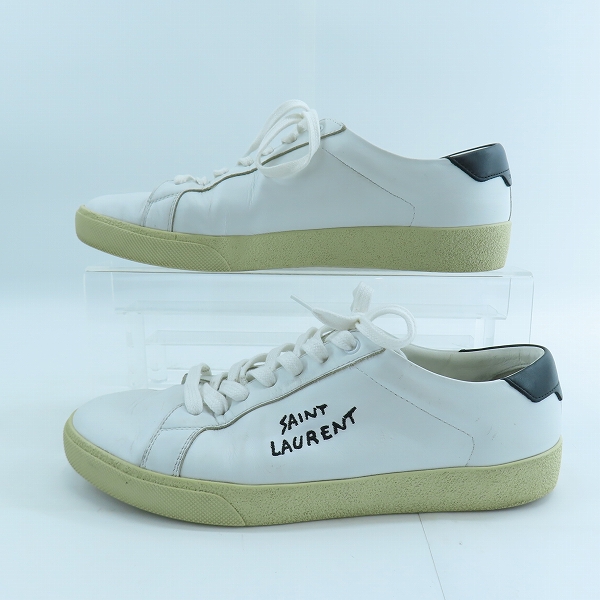 実際に弊社で買取させて頂いたSAINT LAURENT PARIS/サンローランパリ レザースニーカー 610685/43の画像 3枚目