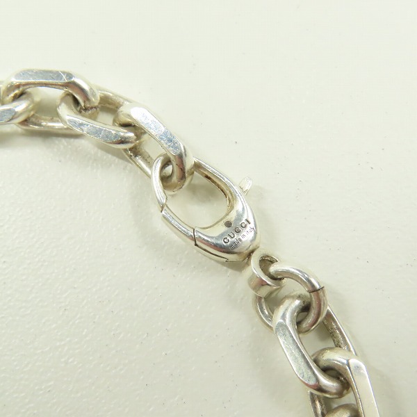 実際に弊社で買取させて頂いたGUCCI/グッチ インターロッキングG シルバー チェーンブレスレット ‎620798 J8400 0811の画像 2枚目