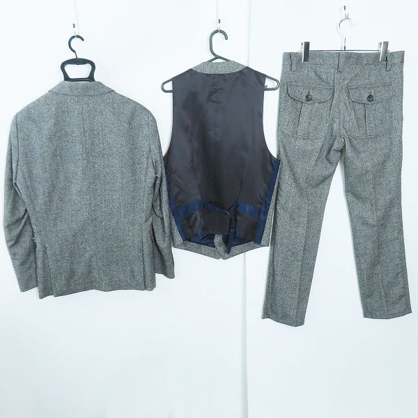 実際に弊社で買取させて頂いたPS Paul Smith/ピーエス ポールスミス スリーピーススーツ テーラードジャケット/パンツ/ベスト 253311/S/L/Mの画像 1枚目