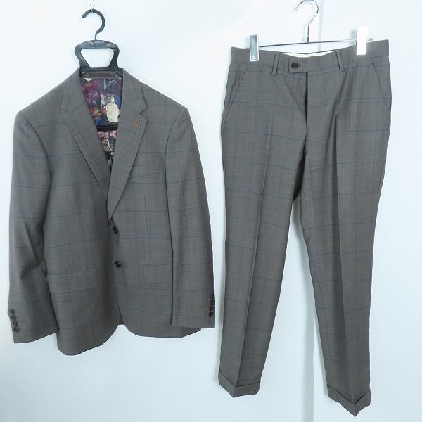実際に弊社で買取させて頂いたPaul Smith/ポールスミス 裏地総柄 テーラードジャケット/パンツ/セットアップスーツ PL-MX-75466/M