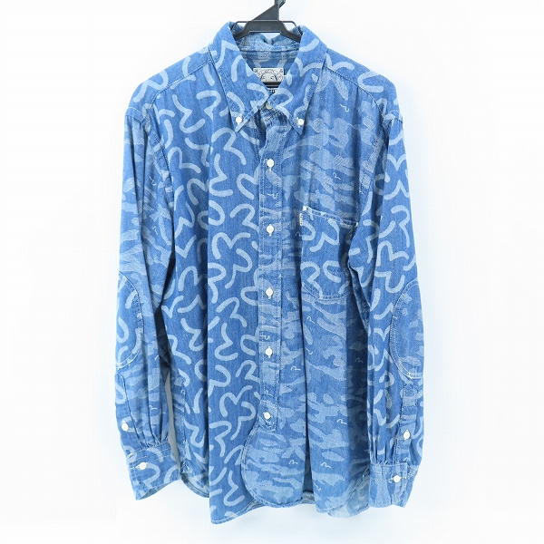 実際に弊社で買取させて頂いたEVISU/エヴィス かもめ総柄 長袖シャツ /44