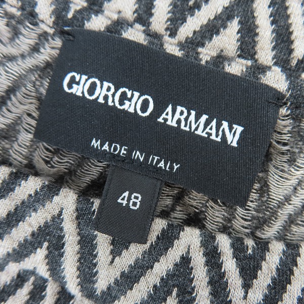 実際に弊社で買取させて頂いたGIORGIO ARMANI/ジョルジオアルマーニ ロゴ 総柄 半袖 Tシャツ 48の画像 2枚目
