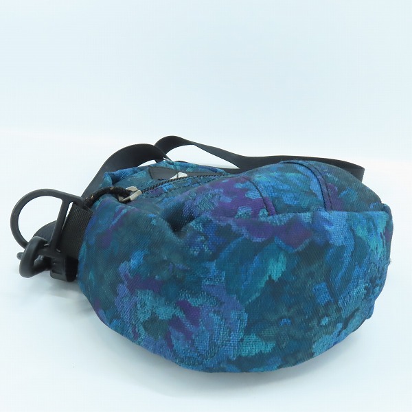 実際に弊社で買取させて頂いたGREGORY/グレゴリー QUICK POCKET/クイックポケット ショルダーバッグ/ポーチ ブルー 花柄/Sの画像 2枚目