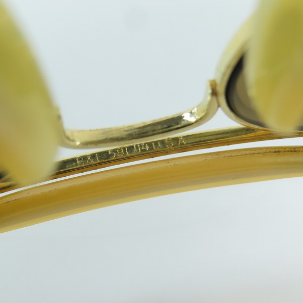 実際に弊社で買取させて頂いたRayBan/レイバン AVIATOR アビエーター B&L ボシュロム ティアドロップ サングラスの画像 5枚目