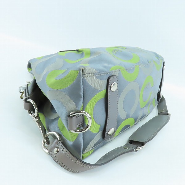 実際に弊社で買取させて頂いたCOACH/コーチ マディソンオプアート マルチサブリナ 2WAY バッグ ハンドバッグ E0971-13861の画像 2枚目