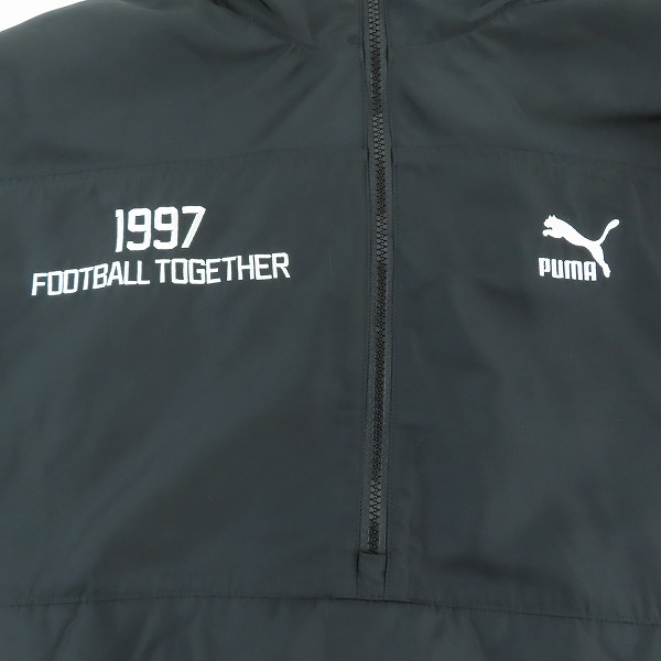 実際に弊社で買取させて頂いたPUMA/プーマ ウィンドブレーカー/プルオーバーパーカー 1997 FOOTBALL TOGETHER ブラック 538364-01/Lの画像 3枚目