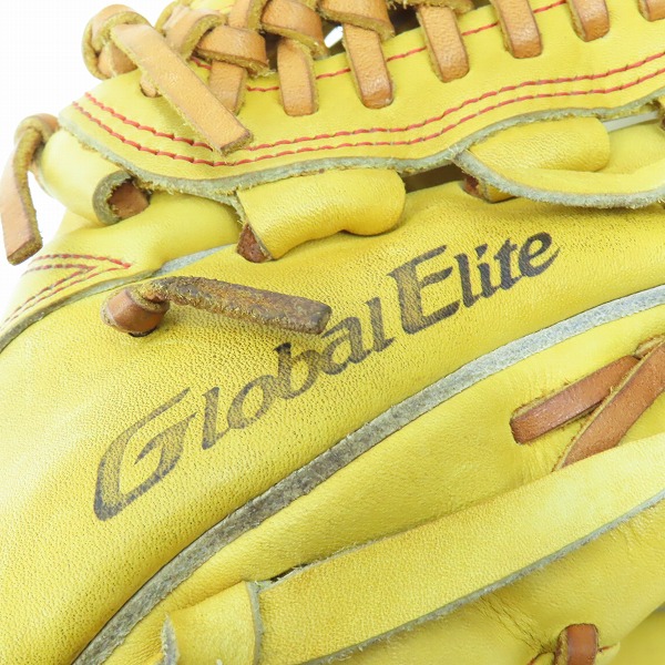 実際に弊社で買取させて頂いたMIZUNO/ミズノ Global Elite/グローバルエリート 軟式用/内野手用 右投用 グラブ/グローブの画像 6枚目