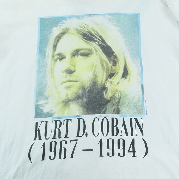 実際に弊社で買取させて頂いたNirvana/ニルヴァーナ ニルバーナ kurt cobain/カートコバーン ヴィンテージ バンドTシャツ/XLの画像 3枚目