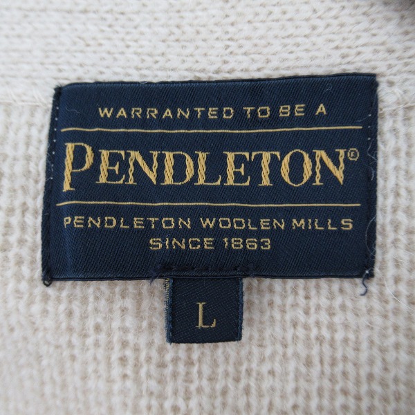 実際に弊社で買取させて頂いたPENDLETON/ペンドルトン カーディガン 1575-6211/Lの画像 2枚目
