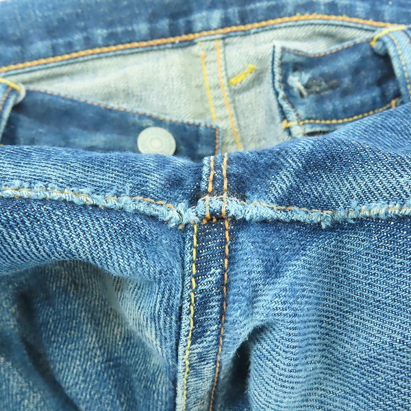 実際に弊社で買取させて頂いたEVISU/エヴィス カモメ ペイント デニムjパンツ 2000/32の画像 9枚目