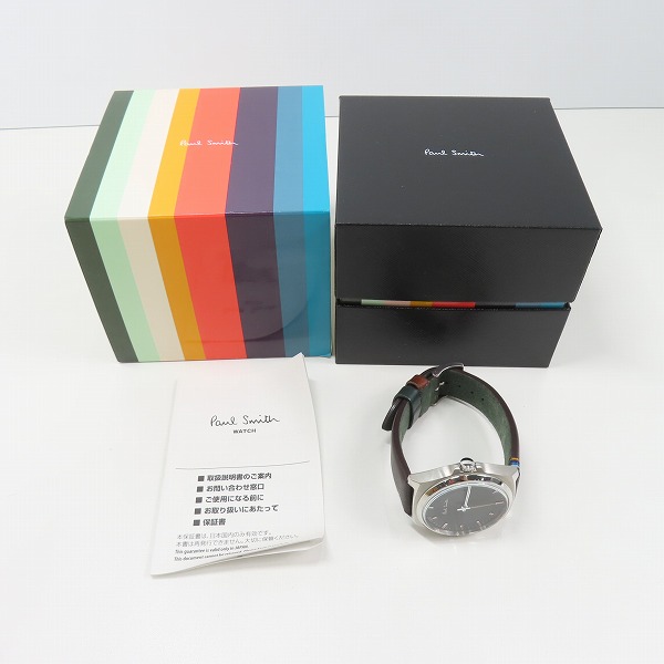 実際に弊社で買取させて頂いたPaul Smith/ポールスミス クローズドアイ クォーツ メンズ腕時計 1116-T020640の画像 6枚目