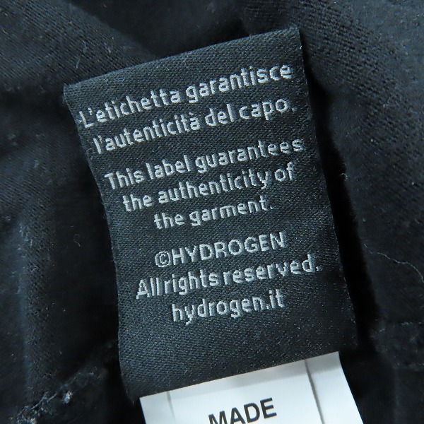 実際に弊社で買取させて頂いたHYDROGEN/ハイドロゲン 長袖Tシャツ/Mの画像 4枚目
