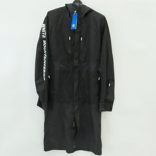 実際に弊社で買取させて頂いた【未使用】adidas×White Mountaineering/アディダス×ホワイトマウンテニアリング フード付ロング ジャケット DU0810/XS