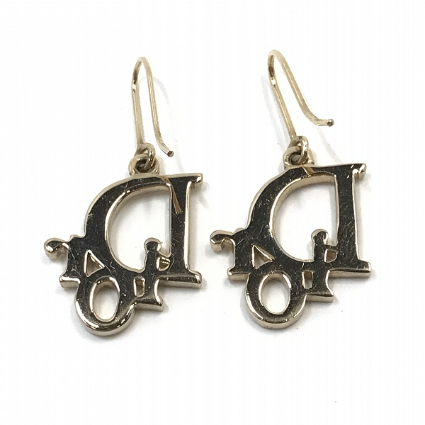 実際に弊社で買取させて頂いたDior/ディオール ロゴデザイン ストーン ピアスの画像 2枚目