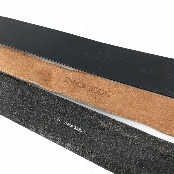 実際に弊社で買取させて頂いた【おまとめ】NO ID./ノーアイディー レザーベルト の画像 2枚目