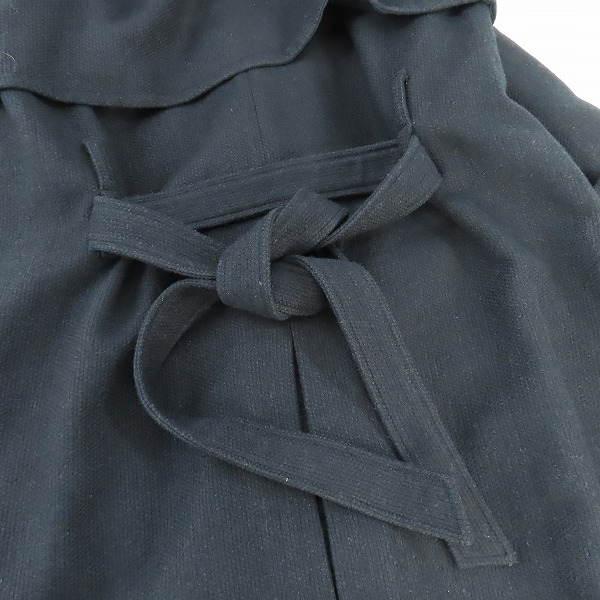 実際に弊社で買取させて頂いた【JPタグ】DIESEL/ディーゼル ボウタイ付き コート ブラック/Sの画像 5枚目