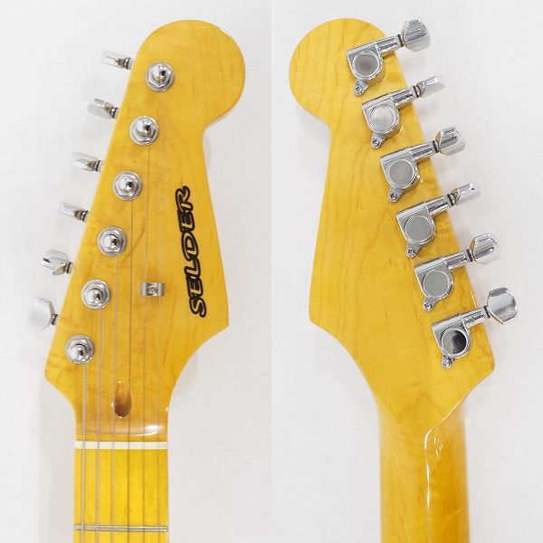 実際に弊社で買取させて頂いた★SELDER/セルダー ストラトキャスターType エレキギター ソフトケース付の画像 2枚目