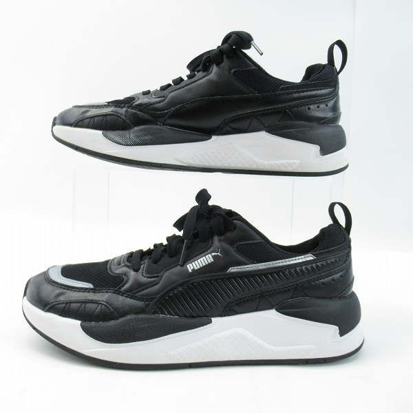 実際に弊社で買取させて頂いたPUMA/プーマ X-RAY 2 SQUARE ローカットスニーカー  ブラック×ホワイト 373108-08/27の画像 3枚目