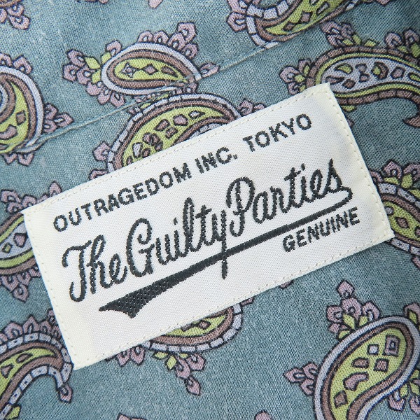 実際に弊社で買取させて頂いたWACKO MARIA/ワコマリア  ペイズリー柄 シャツ ブルー/Mの画像 2枚目