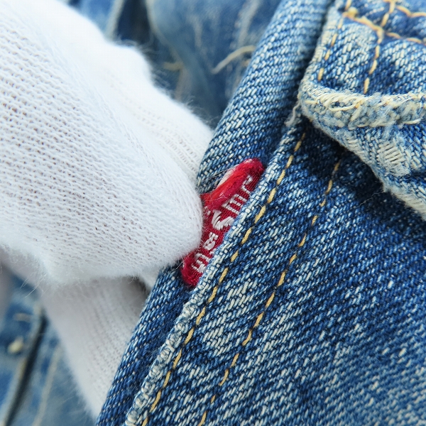 実際に弊社で買取させて頂いたLevi's/リーバイス ボタン裏17刻印 ヴィンテージ デニムジャケット Gジャンの画像 2枚目
